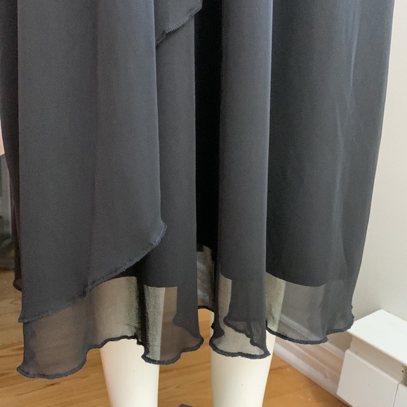 Black Formal Dress Beaded sz Large 16 - Picture 7 of 7